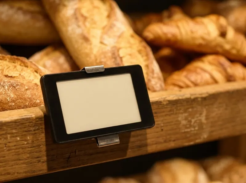 Bakery display case — Vitria E-Paper Display