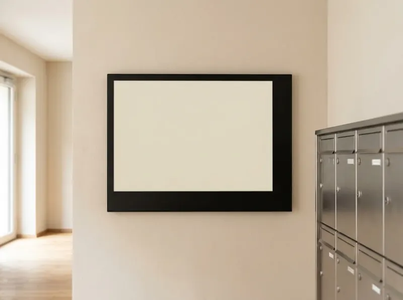 Building entrance · management — Vitria E-Paper Display