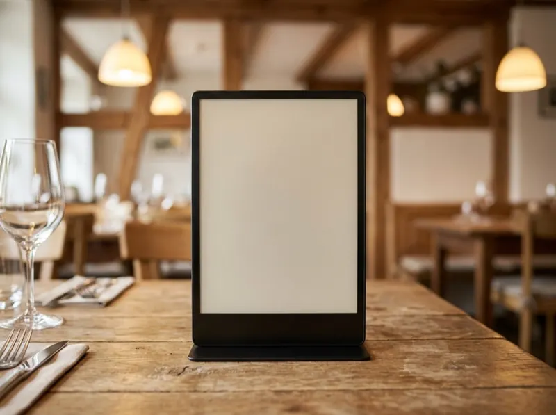 Restaurant table — Vitria E-Paper Display
